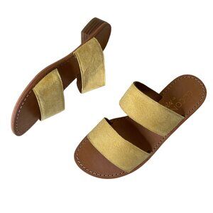 Coconuts by Matisse Limelight Yellow Slide Sandals Size 6